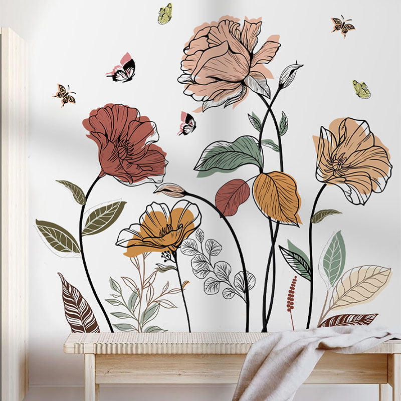 Adesivo Fiori Bohemien