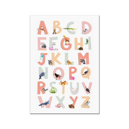 Poster alfabeto animali