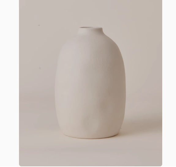 Vaso ceramica bianco