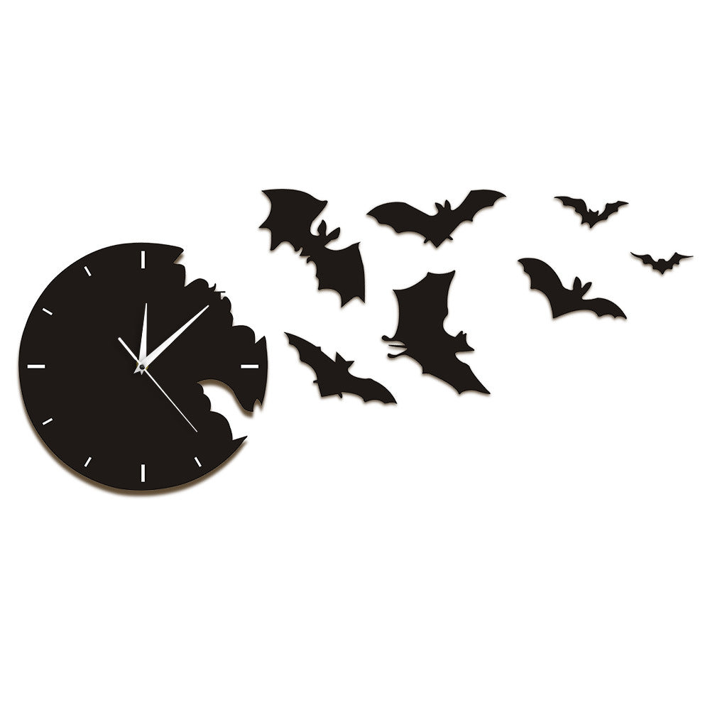 Orologio da parete Silhouette pipistrelli