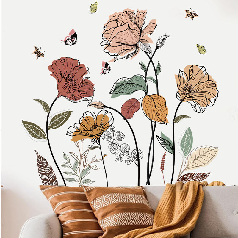 Adesivo Fiori Bohemien