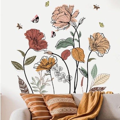 Adesivo Fiori Bohemien