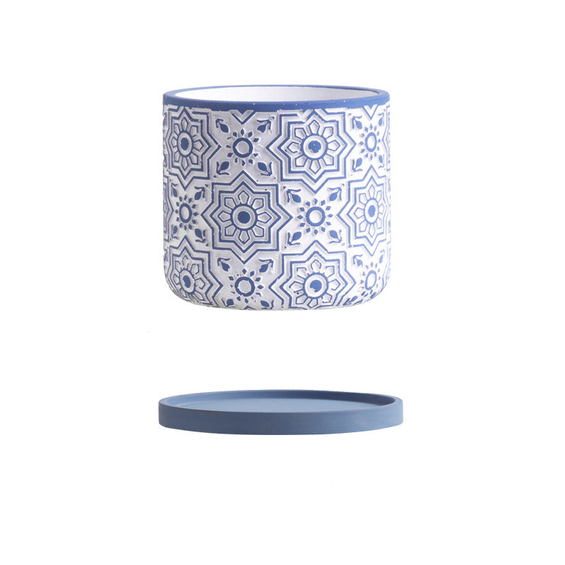 Vaso cemento stile nordico