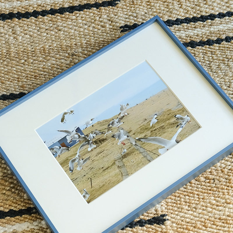 Quadro blu e grigio