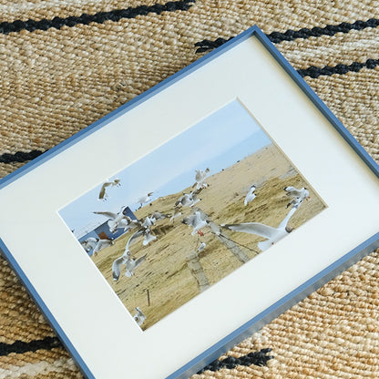 Quadro blu e grigio