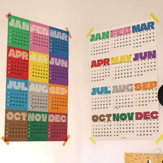 Poster Calendari colorati mesi