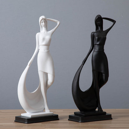 Statuetta resina minimalista