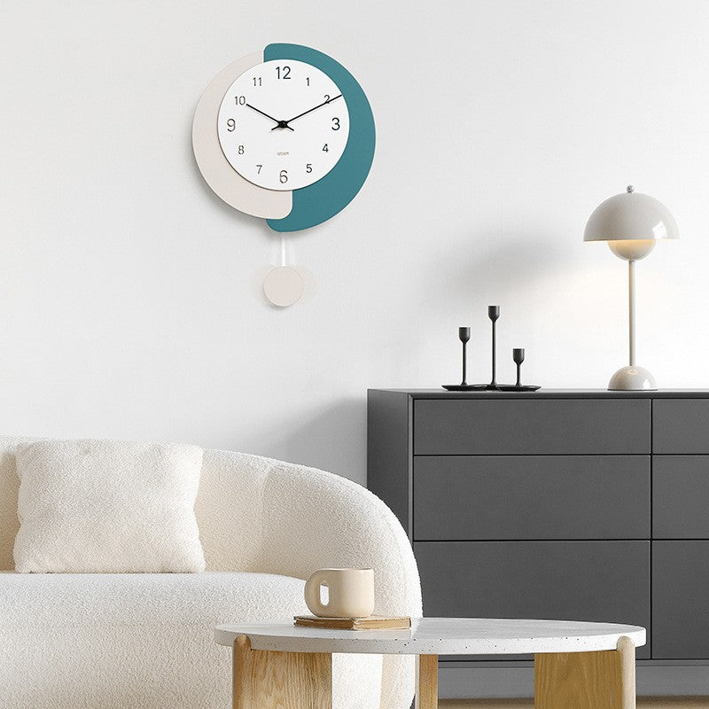 Orologio da parete Forma organica bicolore