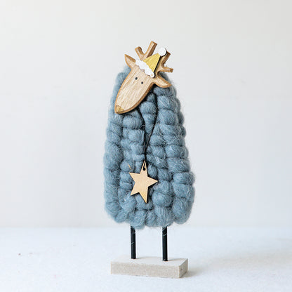 Decorazione alce feltro natale