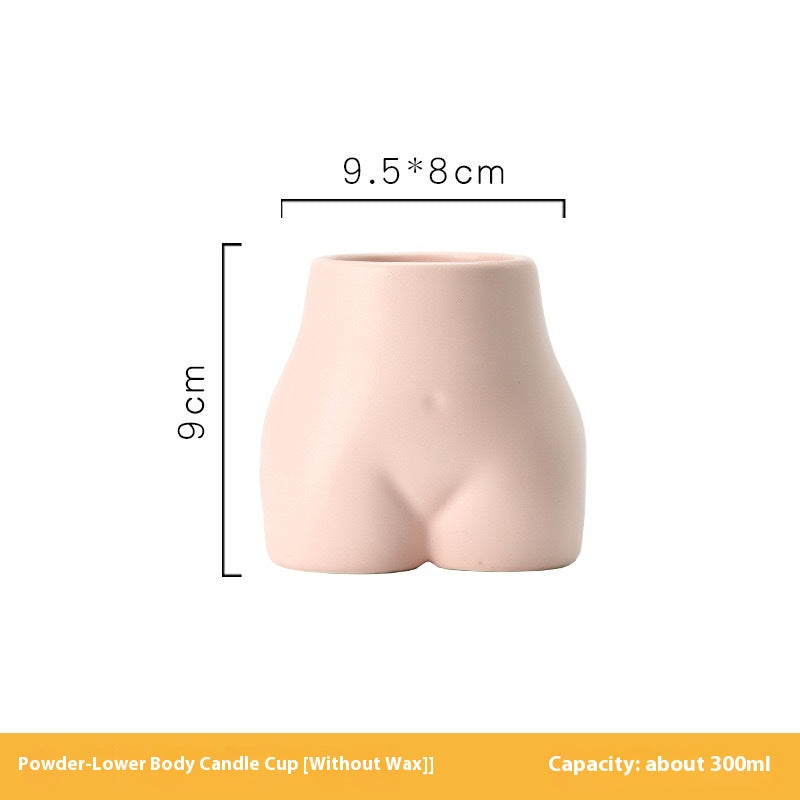 Candela profumata busto ceramica