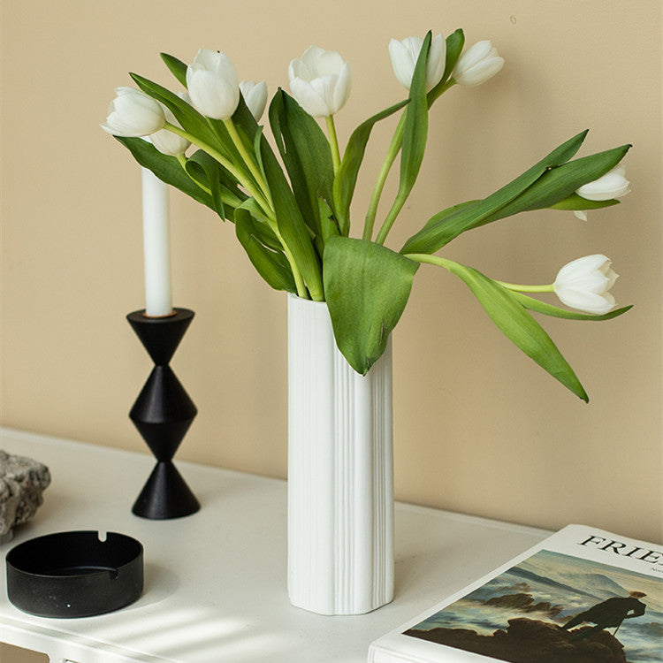 Vaso ceramica a righe