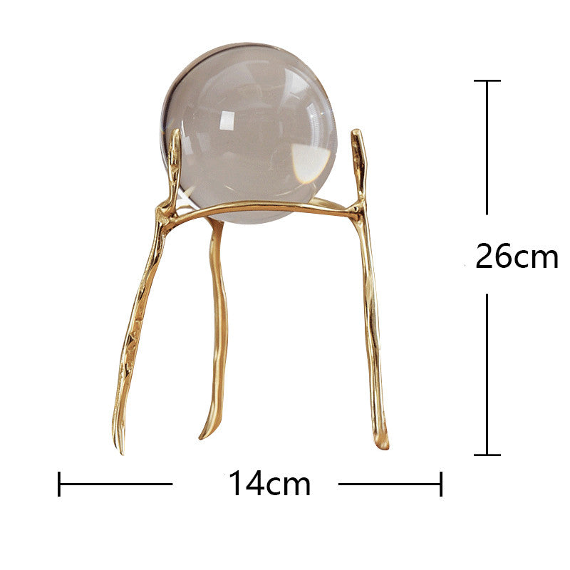Sfera decorativa in cristallo
