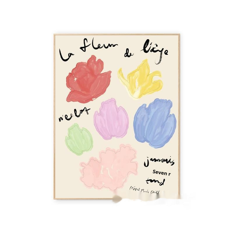Quadro fiori estivi romantico