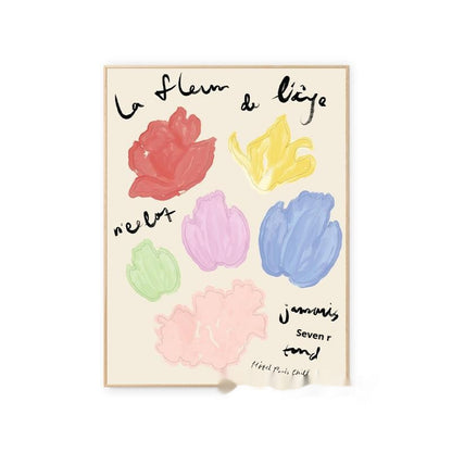Quadro fiori estivi romantico