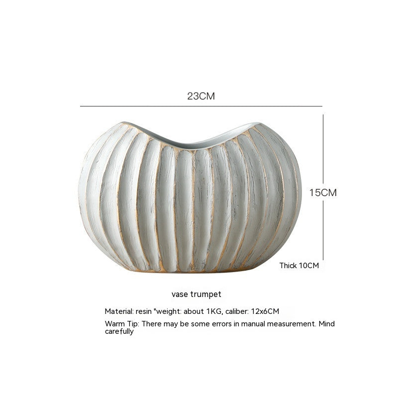 Vaso ceramica bianca