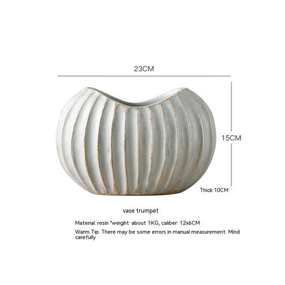 Vaso ceramica bianca