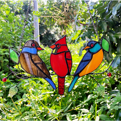 Ciondolo uccello di vetro