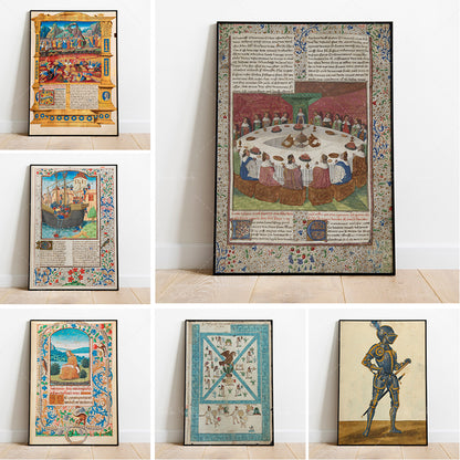 Quadro Battaglia Medievale