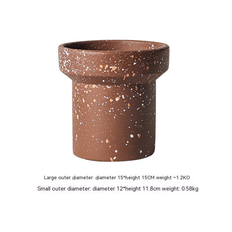 Vaso cemento nordico