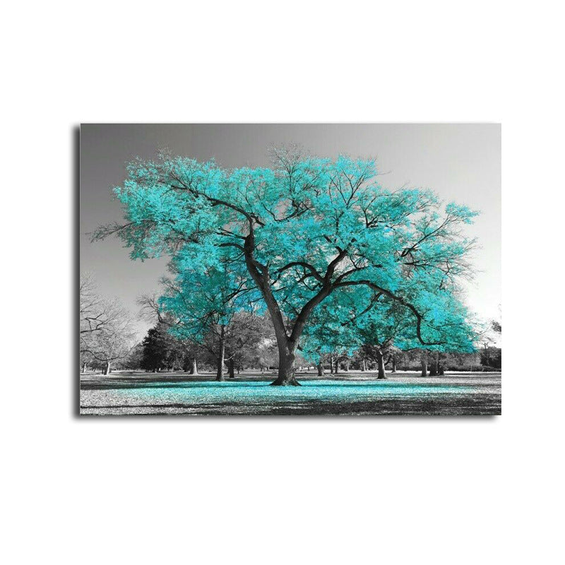 Quadro Albero Azzurro