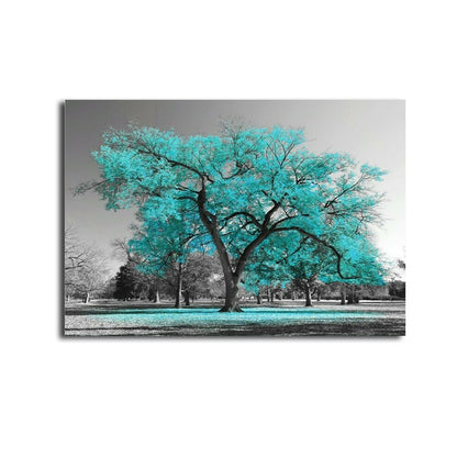 Quadro Albero Azzurro