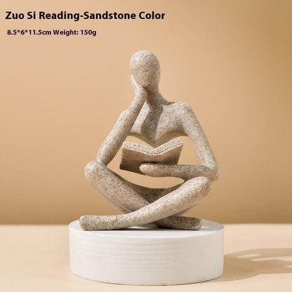 Figurine astratte colorate sedute