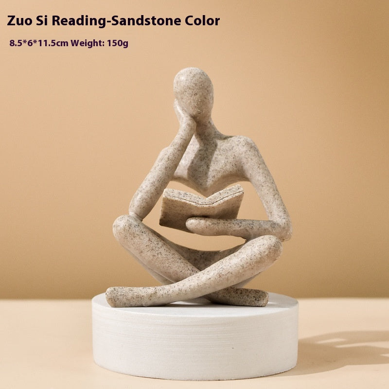 Figurine astratte colorate sedute