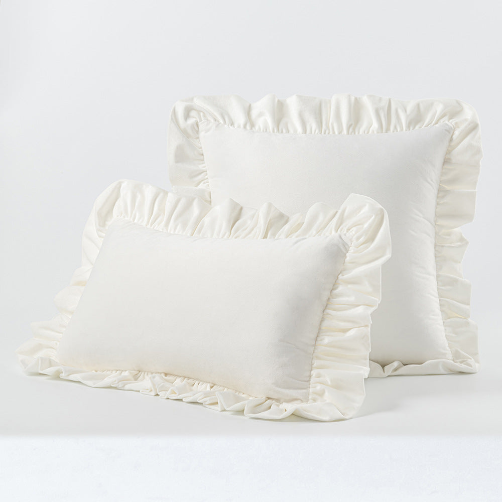 Cuscini velluto pizzo