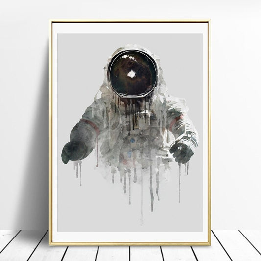 Quadro su tela Figura linea continua