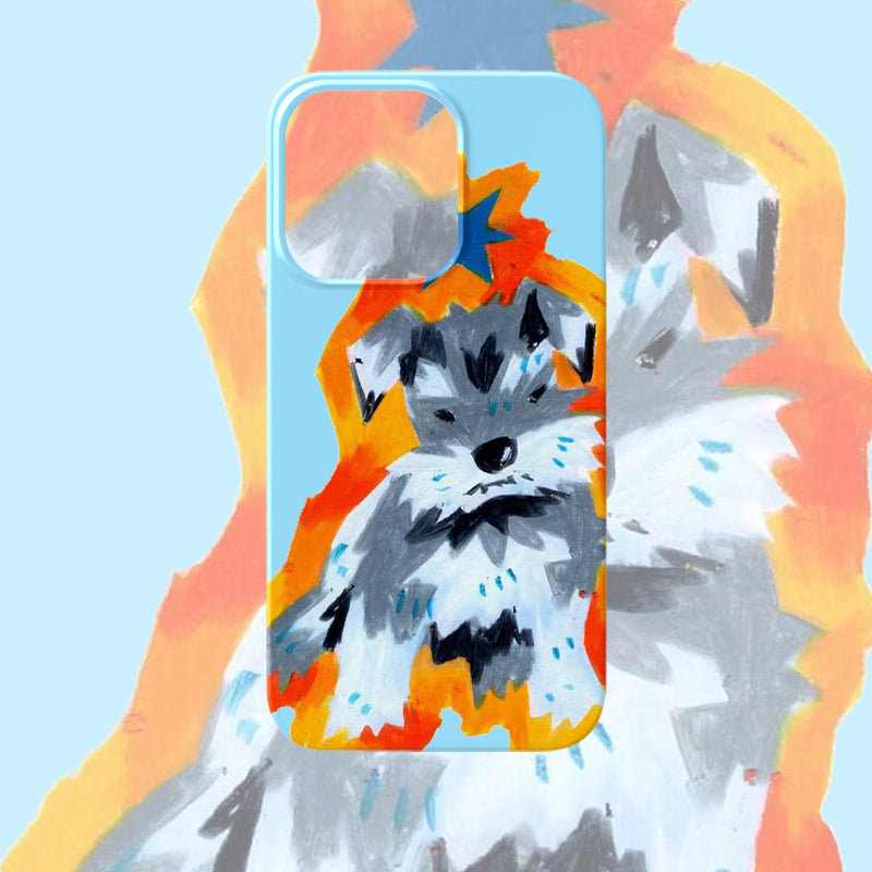 Custodia telefono schnauzer