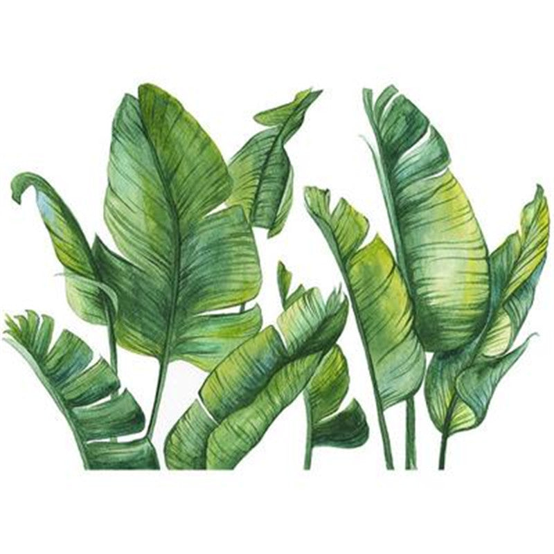 Adesivo murale foglie tropicali
