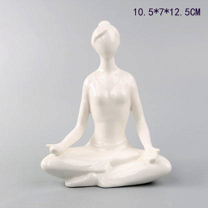Scultura ragazza yoga