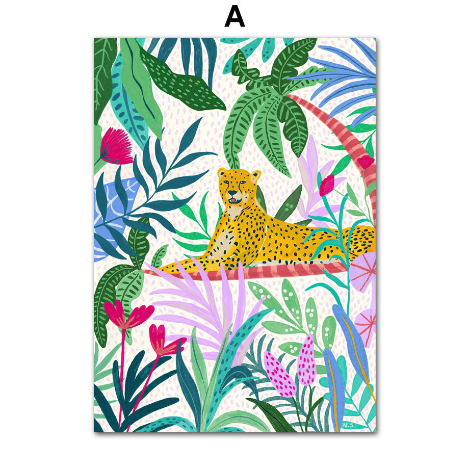Quadro giungla tropicale