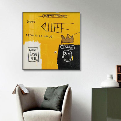 Quadro graffiti stile industriale
