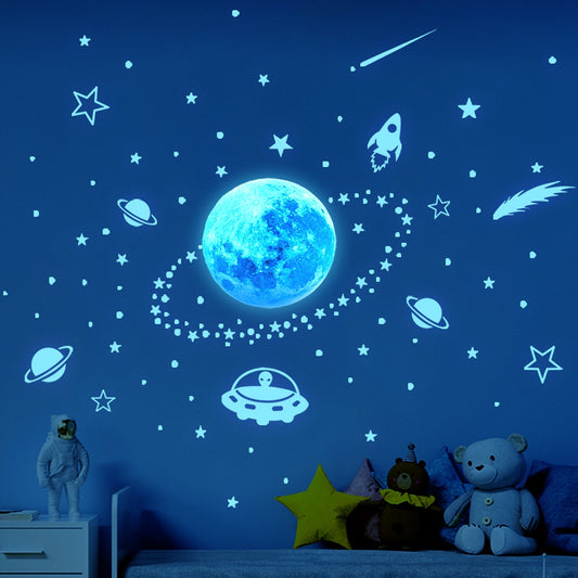 Adesivo murale Luna stelle