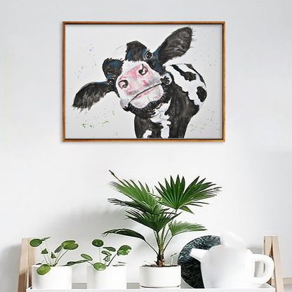 Quadro Bianco e Nero Mucca