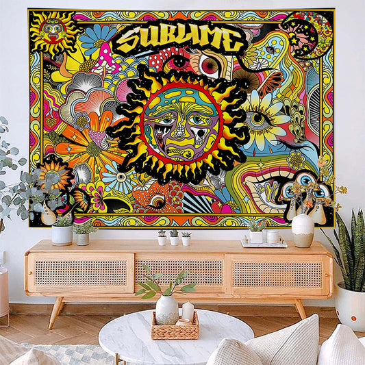 Quadro su tela Sole divertente