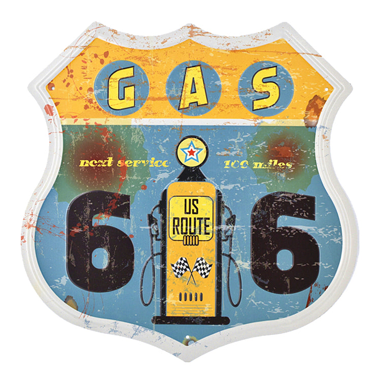 Cartello vintage numero 66