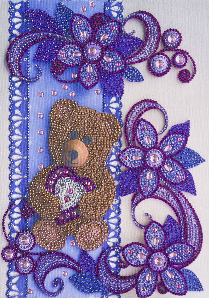 Quadro diamanti floreale