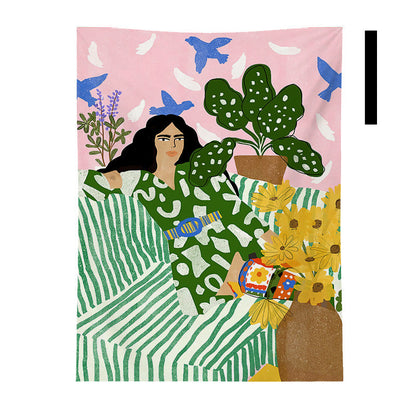 Tappezzeria Illustrazione Ragazza