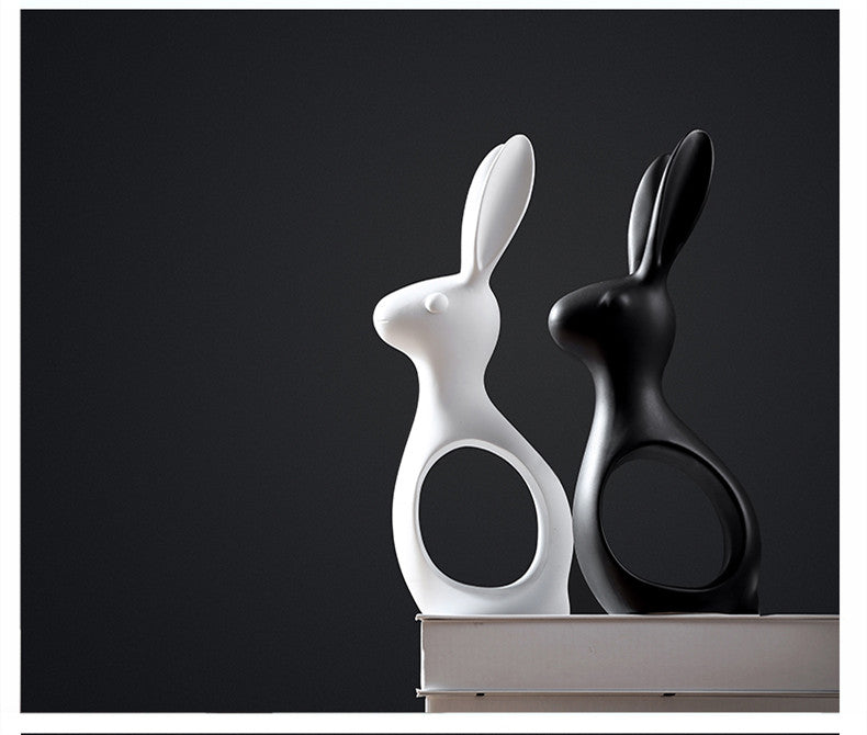 Coniglio ceramica in stile nordico