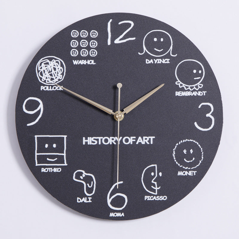 Orologio da parete Formule matematiche nera