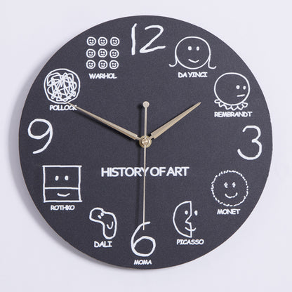 Orologio da parete Formule matematiche nera