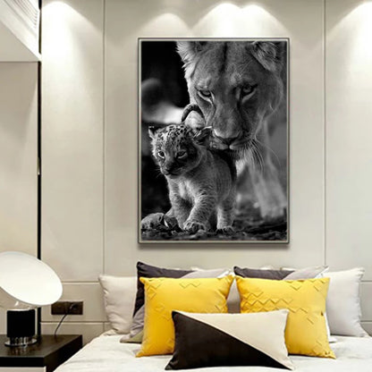 Quadro Leonessa Bianco e Nero