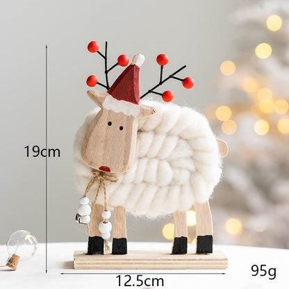 Decorazione alce feltro natale