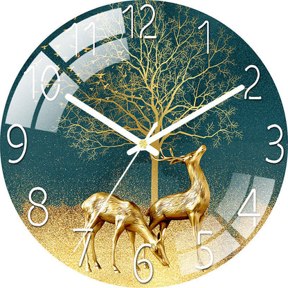 Orologio da parete Cervo albero floreale
