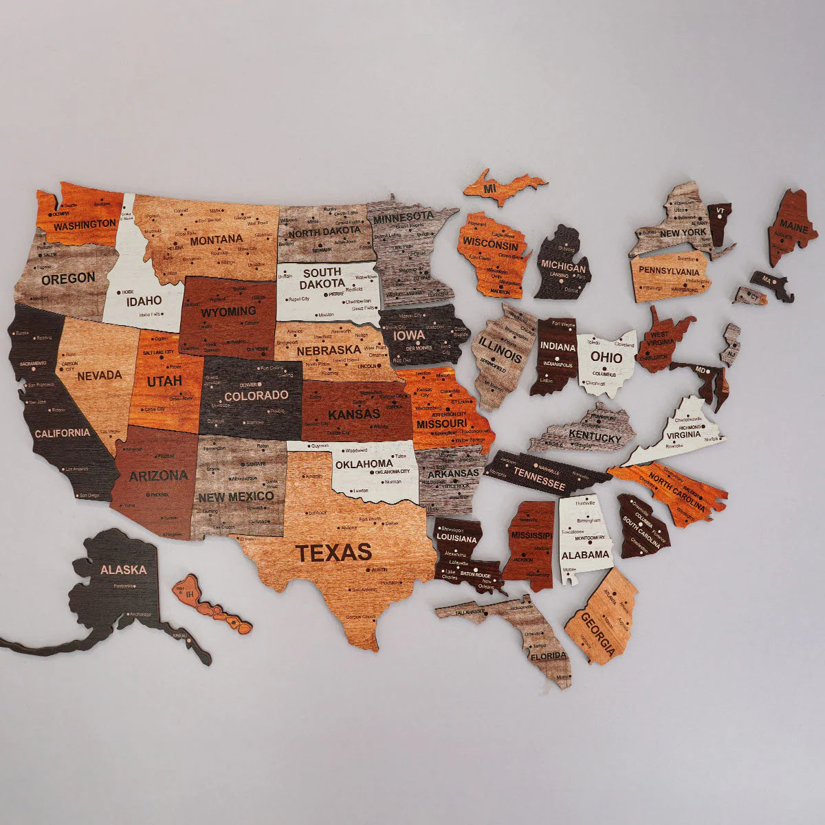 Puzzle mappa mondo legno