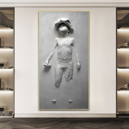 Quadro astratto ragazzo