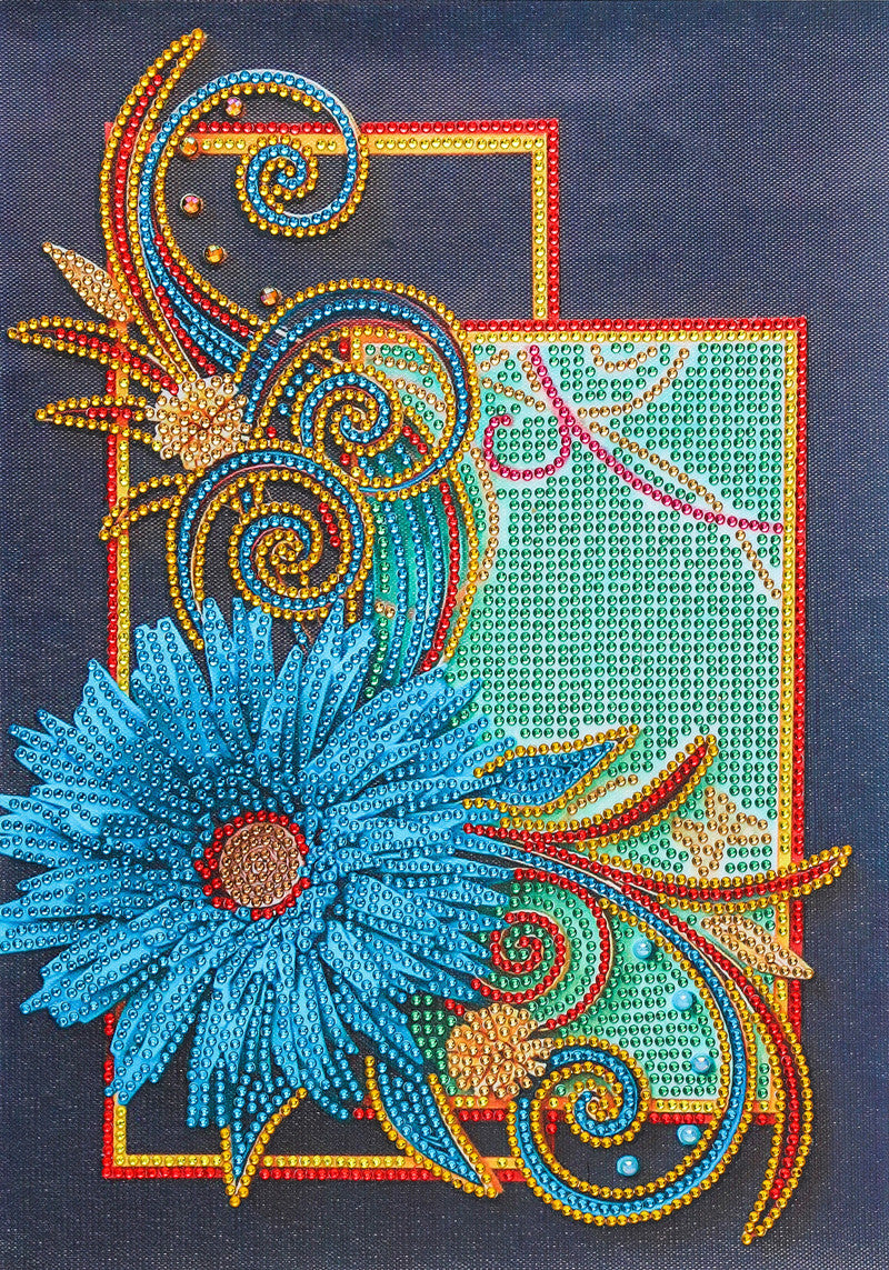 Quadro diamanti floreale