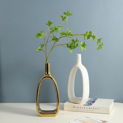 Vaso in ceramica cuore traforato